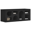 TV-skab Sort 100 x 35 x 40 cm Konstrueret træ