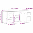 TV-skab Sonoma eg 100 x 35 x 40 cm Konstrueret træ