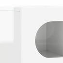 TV-skab Høj gloss hvid 100 x 35 x 40 cm Konstrueret træ