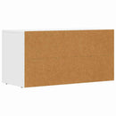 TV-skab Hvid 80 x 35 x 40 cm Konstrueret træ