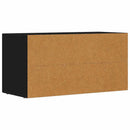 TV-skab Sort 80 x 35 x 40 cm Konstrueret træ