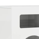 TV-skab Høj gloss hvid 80 x 35 x 40 cm Konstrueret træ