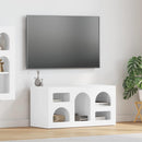 TV-skab Høj gloss hvid 80 x 35 x 40 cm Konstrueret træ