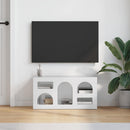 TV-skab Høj gloss hvid 80 x 35 x 40 cm Konstrueret træ