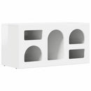 TV-skab Høj gloss hvid 80 x 35 x 40 cm Konstrueret træ