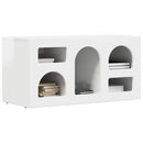 TV-skab Høj gloss hvid 80 x 35 x 40 cm Konstrueret træ