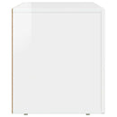 TV-skab Høj gloss hvid 80 x 35 x 40 cm Konstrueret træ