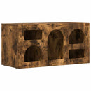 TV-skab Røget eg 80 x 35 x 40 cm Konstrueret træ