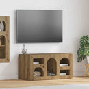 TV-skab Artisan Egetræ 80 x 35 x 40 cm Konstrueret træ
