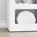 Sideboard Hvid 40 x 35 x 100,5 cm Konstrueret træ