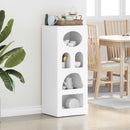 Sideboard Hvid 40 x 35 x 100,5 cm Konstrueret træ