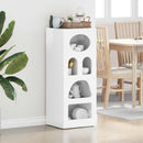 Sideboard Høj gloss hvid 40 x 35 x 100,5 cm Konstrueret træ