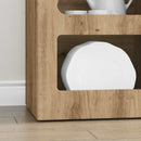 Sideboard Artisan Egetræ 40 x 35 x 100,5 cm Konstrueret træ