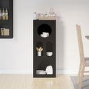 Sideboard ELST Sort 40 x 35 x 100.5 cm Konstrueret træ