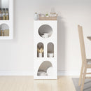 Sideboard Høj gloss hvid 40 x 35 x 100.5 cm Konstrueret træ