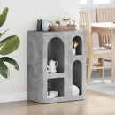 Sideboard Beton Grå 59 x 35 x 80.5 cm Konstrueret træ