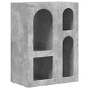 Sideboard Beton Grå 59 x 35 x 80.5 cm Konstrueret træ