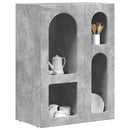 Sideboard Beton Grå 59 x 35 x 80.5 cm Konstrueret træ
