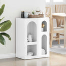 Sideboard Høj gloss hvid 59 x 35 x 80.5 cm Konstrueret træ