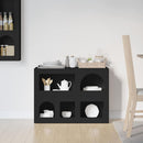 Sideboard ELST Sort 80,5 x 35 x 59 cm Konstrueret træ