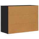 Sideboard ELST Sort 80,5 x 35 x 59 cm Konstrueret træ