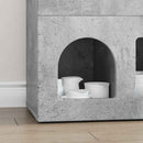 Sideboard Beton Grå 80,5 x 35 x 59 cm Konstrueret træ
