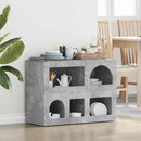 Sideboard Beton Grå 80,5 x 35 x 59 cm Konstrueret træ