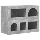 Sideboard Beton Grå 80,5 x 35 x 59 cm Konstrueret træ