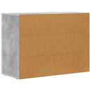 Sideboard Beton Grå 80,5 x 35 x 59 cm Konstrueret træ