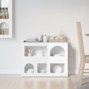 Sideboard ELST Høj gloss hvid 80,5 x 35 x 59 cm Konstrueret træ