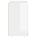 Sideboard Høj gloss hvid 80,5 x 35 x 59 cm Konstrueret træ