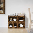 Sideboard ELST Røget eg 80,5 x 35 x 59 cm Konstrueret træ