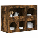 Sideboard ELST Røget eg 80,5 x 35 x 59 cm Konstrueret træ
