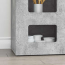 Sideboard Beton Grå 100 x 35 x 59 cm Konstrueret træ