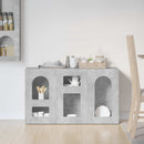 Sideboard ELST Beton Grå 100 x 35 x 59 cm Konstrueret træ