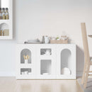 Sideboard Høj gloss hvid 100 x 35 x 59 cm Konstrueret træ