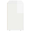 Sideboard ELST Høj gloss hvid 100 x 35 x 59 cm Konstrueret træ