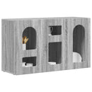 Sideboard Grå Sonoma 100 x 35 x 59 cm Konstrueret træ