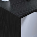 Væghængt skrivebord Sort eg Konstrueret træ 60 x 45 x 30 cm