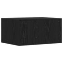 Væghængt skrivebord Sort eg Konstrueret træ 60 x 45 x 30 cm