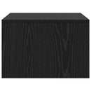 Væghængt skrivebord Sort eg Konstrueret træ 60 x 45 x 30 cm