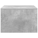 Væghængt skrivebord Beton Grå Konstrueret træ 60 x 45 x 30 cm