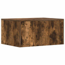 Væghængt skrivebord Røget eg Konstrueret træ 60 x 45 x 30 cm