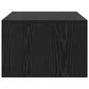 Væghængt skrivebord Sort eg Konstrueret træ 80 x 45 x 30 cm