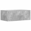 Væghængt skrivebord Beton Grå Konstrueret træ 80 x 45 x 30 cm