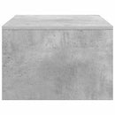 Væghængt skrivebord Beton Grå Konstrueret træ 80 x 45 x 30 cm