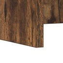 Væghængt skrivebord Røget eg Konstrueret træ 80 x 45 x 30 cm