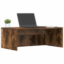 Væghængt skrivebord Røget eg Konstrueret træ 80 x 45 x 30 cm