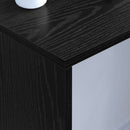 Væghængt skrivebord Sort eg Konstrueret træ 100 x 45 x 30 cm