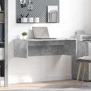 Væghængt skrivebord Beton Grå Konstrueret træ 100 x 45 x 30 cm